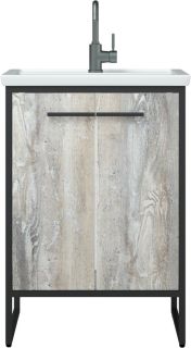 Тумба под раковину Corozo Айрон 60см антик/чёрный SD-00000385